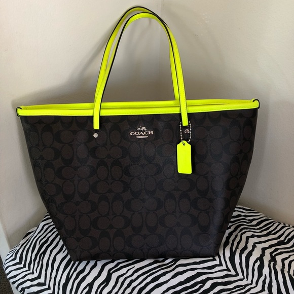 coach neon bags